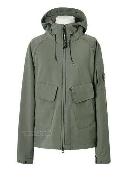 Lens Wappen Hooded Jacket Green - CP COMPANY - BALAAN 2