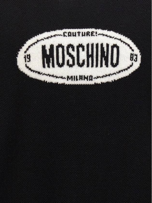 Logo Intarsia Virgin Wool Sweater A09017000 - MOSCHINO - BALAAN 5