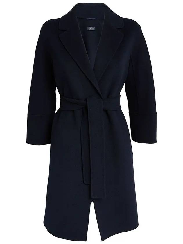 Arona Virgin Wool Coat Navy 29016111600 012 - MAX MARA - BALAAN 1