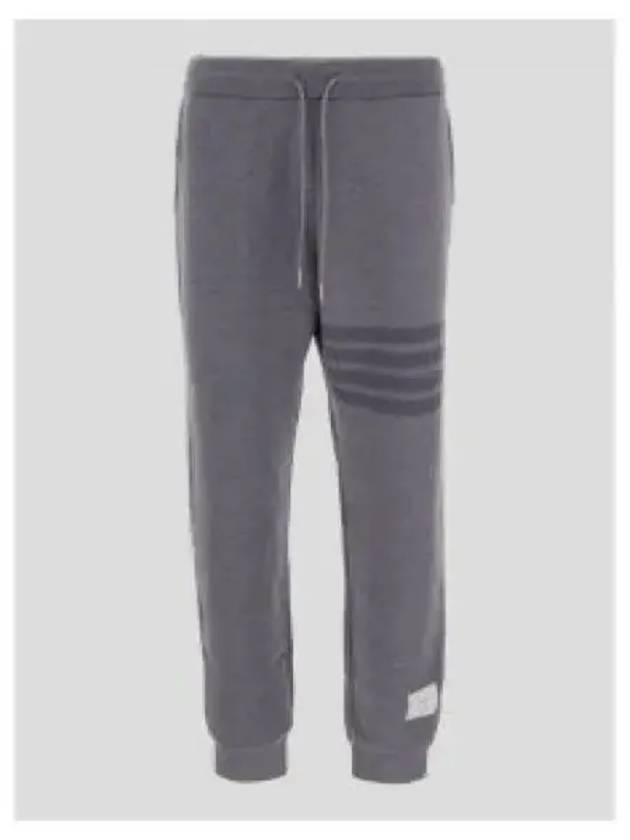 4 Bar Loopback Wool Track Pants Light Grey - THOM BROWNE - BALAAN 2