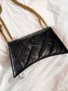 Crush XS Chain Quilted Shoulder Bag Black - BALENCIAGA - BALAAN 8