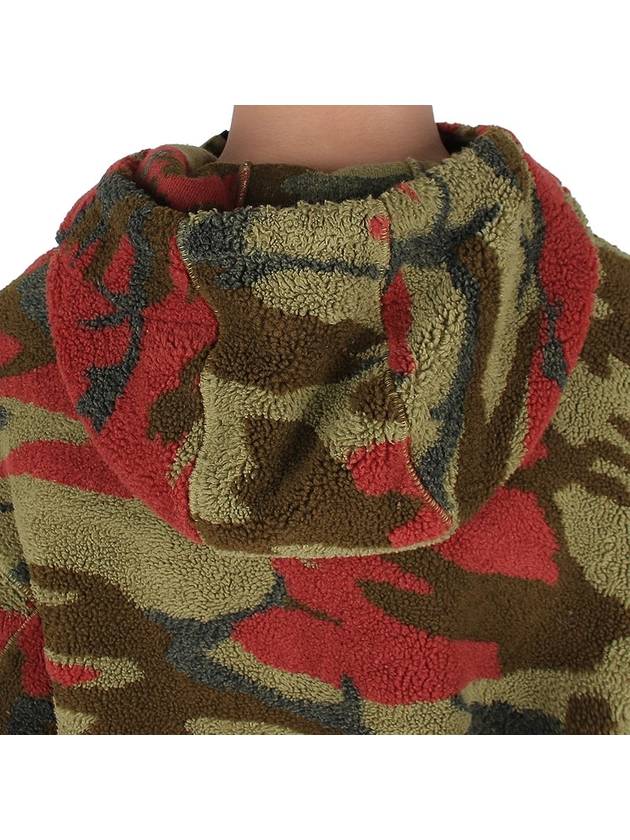 Heritage Camo Pile Hoodie Red Green - STONE ISLAND - BALAAN 9