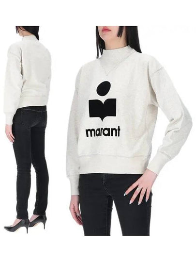 Moby Logo Print Sweatshirt Ecru - ISABEL MARANT - BALAAN 2