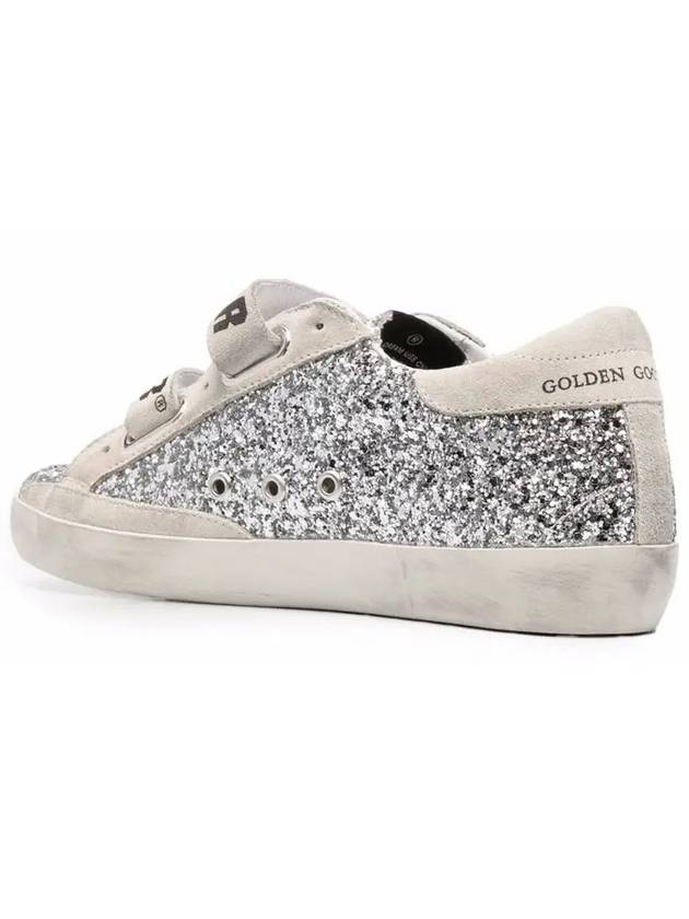 Old School Glitter Low Top Sneakers Silver - GOLDEN GOOSE - BALAAN 4