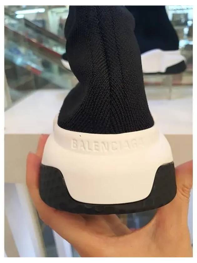 Speed Trainer  High Top Sneakers Black White - BALENCIAGA - BALAAN 9