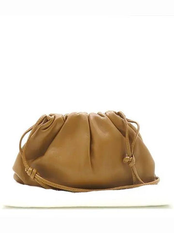 585852 Caramel color leather mini dumpling pouch cross bag - BOTTEGA VENETA - BALAAN 1