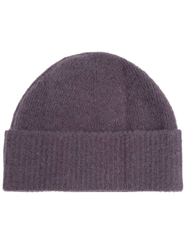 Logo Patch Knit Beanie Lilac - AMI - BALAAN 3