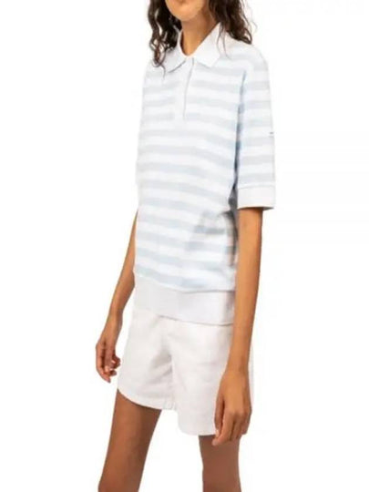 Carola Stripe Polo Shirt Blanc - SAINT JAMES - BALAAN 2