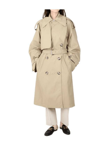 Ricamo Water Repellent Trench Coat Beige - MAX MARA SPORTMAX - BALAAN 1