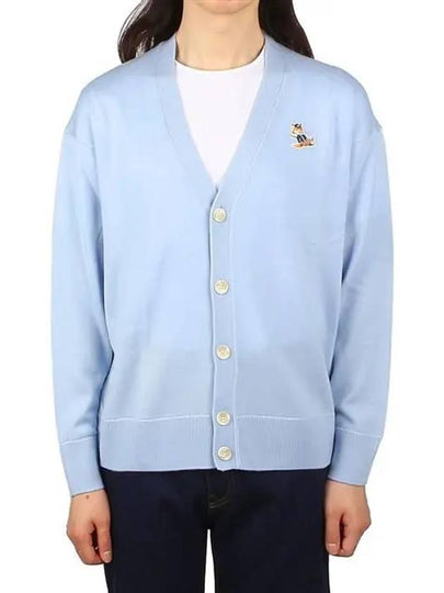 Dressed Fox Patch Chillex Cardigan Blue - MAISON KITSUNE - BALAAN 2