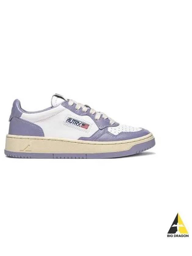 Men's Medalist Low Leather Sneakers Purple - AUTRY - BALAAN 2