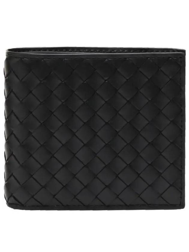 Intrecciato Weaving Half Wallet Black - BOTTEGA VENETA - BALAAN 2