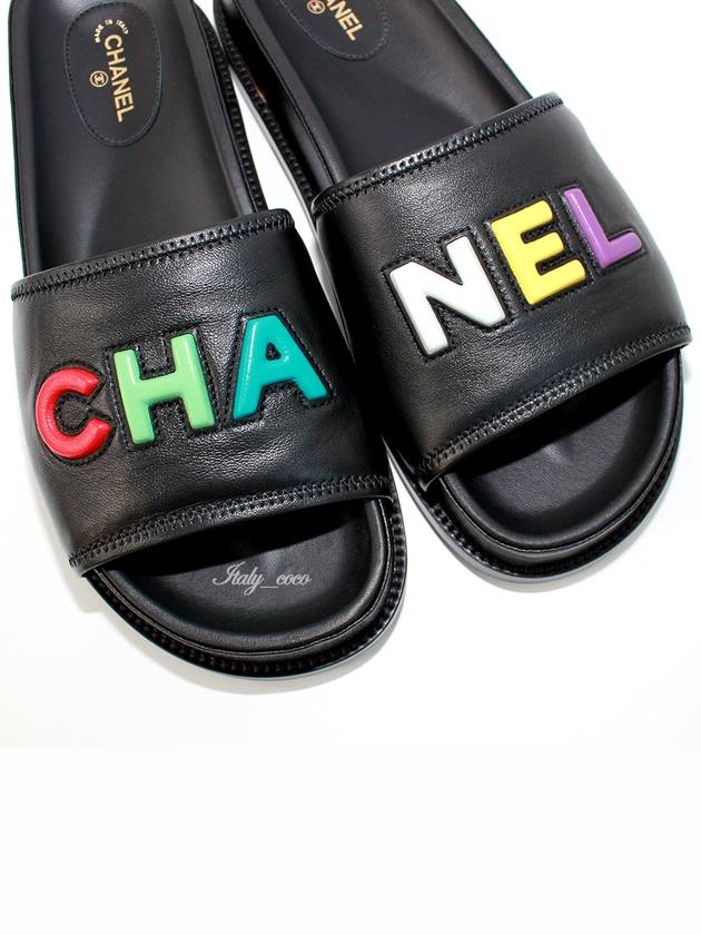 Mule Lambskin Black Multicolor - CHANEL - BALAAN 7