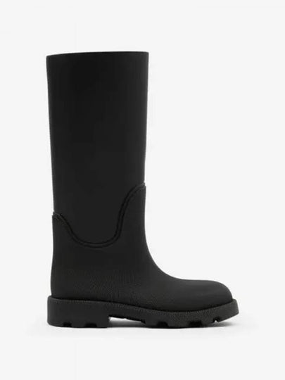 Rubber Marsh Middle Boots Black - BURBERRY - BALAAN 2