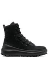 Hiking Leather Walker Boots Black - STONE ISLAND - BALAAN 2