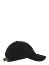 Embroidered Logo Cotton Ball Cap Black - BRUNELLO CUCINELLI - BALAAN 4