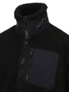 Men's Sagrek Shearling Fleece Zip-Up Jacket Black - MOOSE KNUCKLES - BALAAN 8