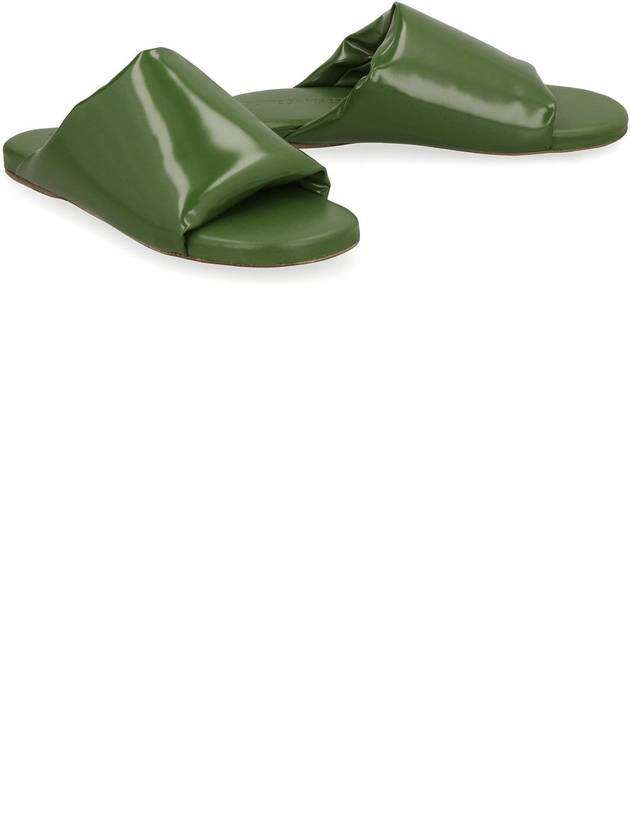 Cushion Slide Slippers Green - BOTTEGA VENETA - BALAAN 4