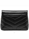 Loulou Toy Matelasse Shoulder Bag Black - SAINT LAURENT - BALAAN 5