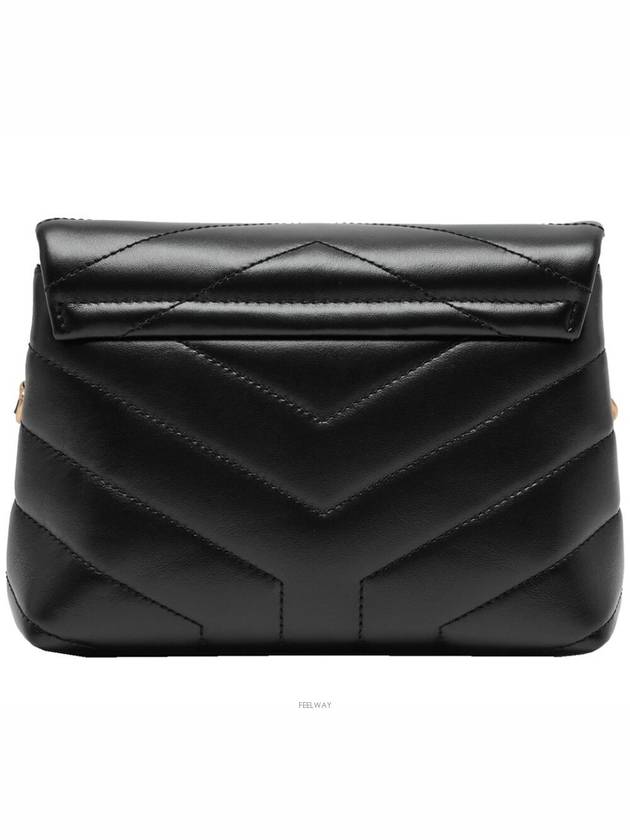 Loulou Toy Matelasse Shoulder Bag Black - SAINT LAURENT - BALAAN 5