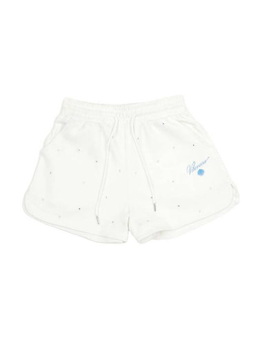 Eva Glitter Shorts White - VIBEREEN - BALAAN 1