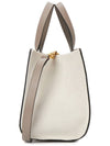 Signature V Logo Bicolor Tote Bag Grey - VALENTINO - BALAAN 4