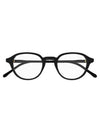 Eyewear Oval Frame Glasses Black - GUCCI - BALAAN.