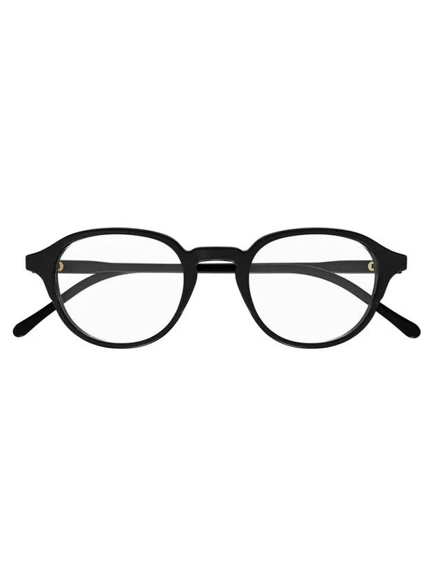 Eyewear Oval Frame Glasses Black - GUCCI - BALAAN.