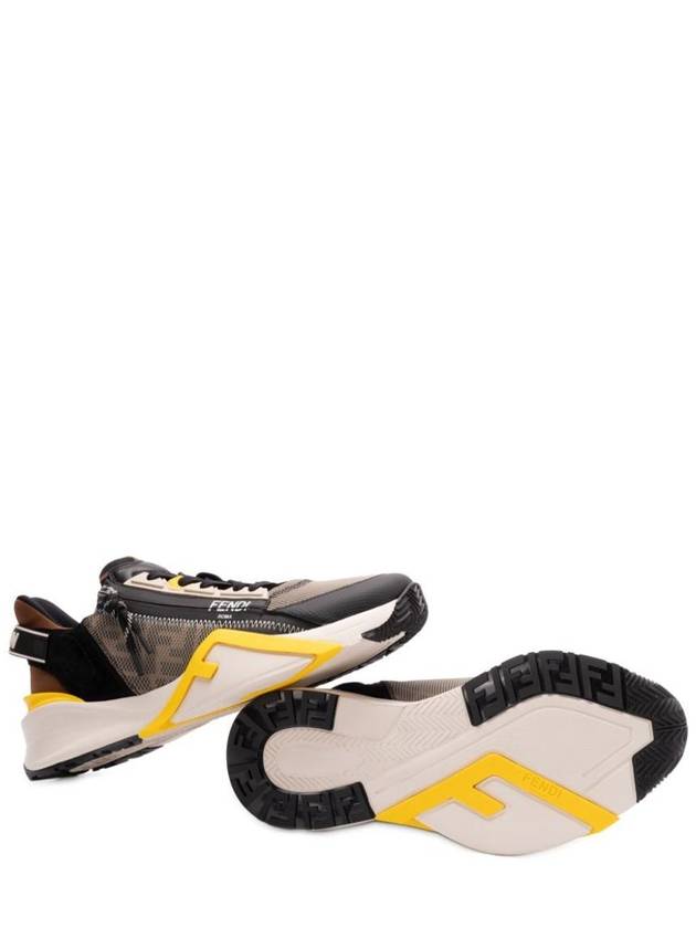 Fendi Lycra And Leather Flow Slip On Sneakers Shoes - FENDI - BALAAN 5