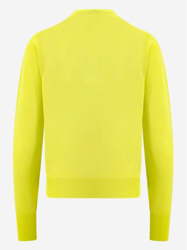 Women's Bea Jumper Embroidered Logo Knit Top Yellow - VIVIENNE WESTWOOD - BALAAN 3