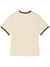 Cracked Logo Ringer Tee Cream - PHOS333 - BALAAN 2