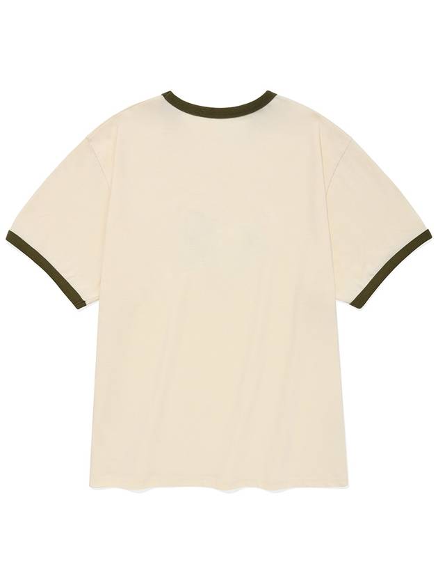 Cracked Logo Ringer Tee Cream - PHOS333 - BALAAN 2