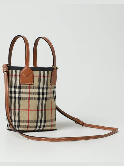 Mini London Tote Bag Archive Beige - BURBERRY - BALAAN 2