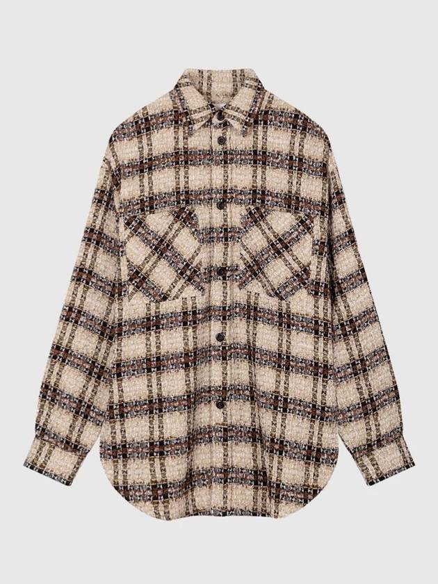 FACE CONNECTION OVERSIZED TWEED SHIRT JACKET - FAITH CONNEXION - BALAAN 3