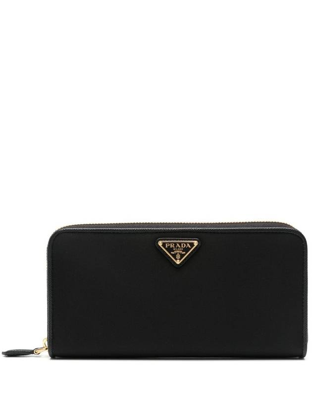 Re-Nylon Triangle Logo Long Wallet Black - PRADA - BALAAN 3