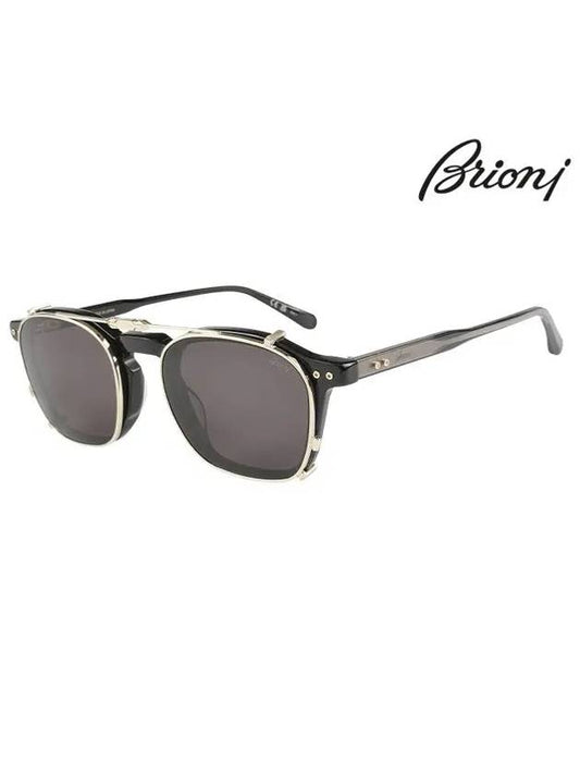 Sunglasses BR0097S 004 Clip-on Acetate Men Women - BRIONI - BALAAN 2