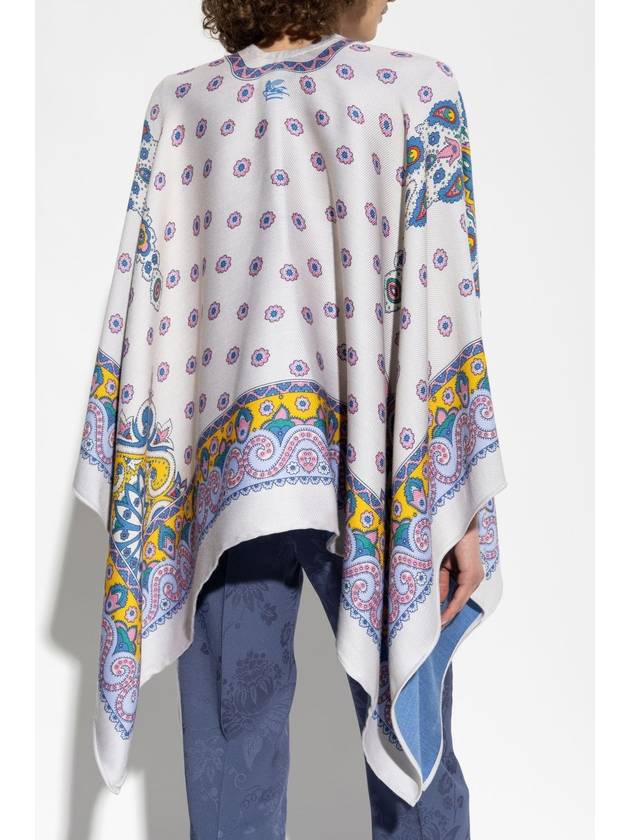 Etro Wool Poncho, Women's, Multicolour - ETRO - BALAAN 4