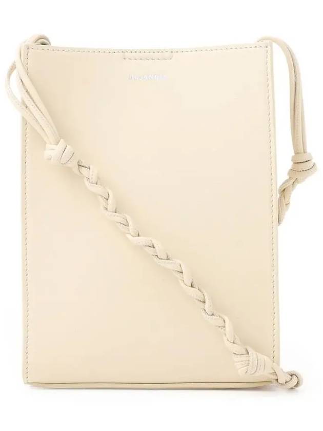 Tangle Small Leather Cross Bag Beige - JIL SANDER - BALAAN.