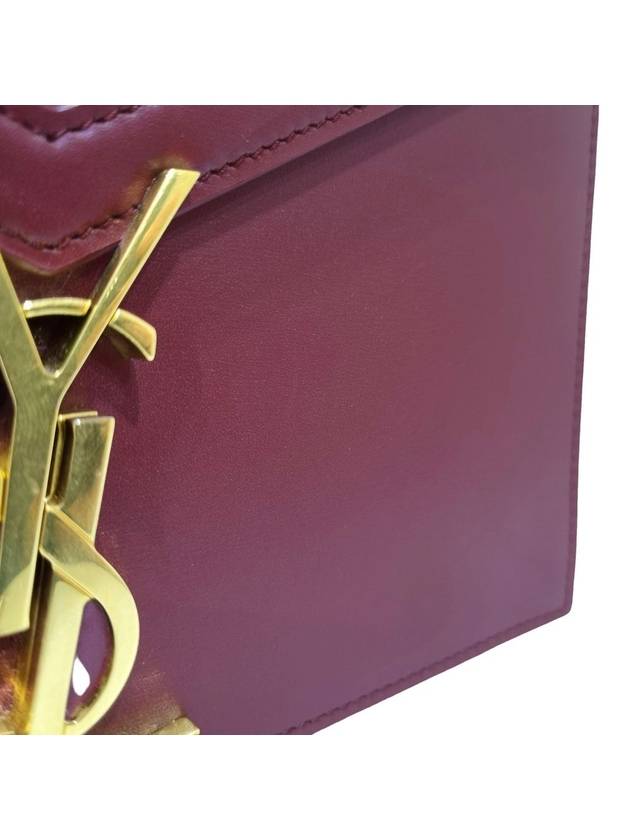 Women s 532750 Monogram Burgundy Leather Cassandra Gold Chain Shoulder Bag - SAINT LAURENT - BALAAN 7