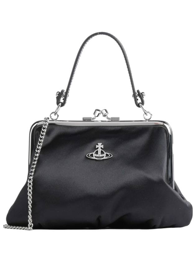 Granny satin frame cross bag black - VIVIENNE WESTWOOD - BALAAN 1