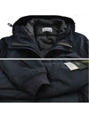 Logo Patch Micro Twill Hooded Jacket Navy - STONE ISLAND - BALAAN 4