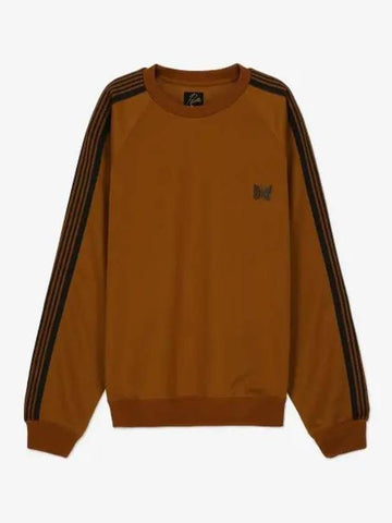 Track Crew Neck Sweatshirt Rust OT227RUST - NEEDLES - BALAAN 1