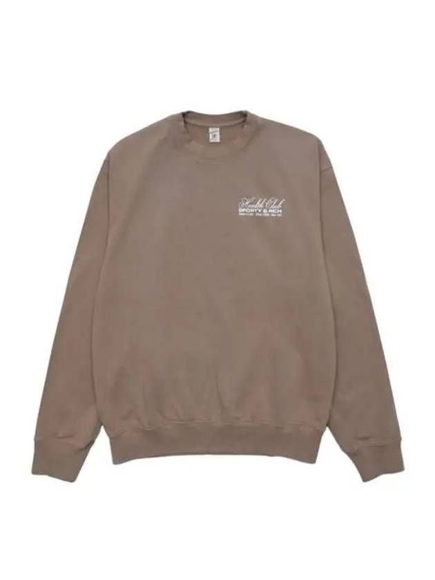 Health Club Cotton Sweatshirt Light Brown - SPORTY & RICH - BALAAN 2