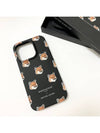 Fox Head iPhone 15 Pro Phone Case Black - MAISON KITSUNE - BALAAN 9