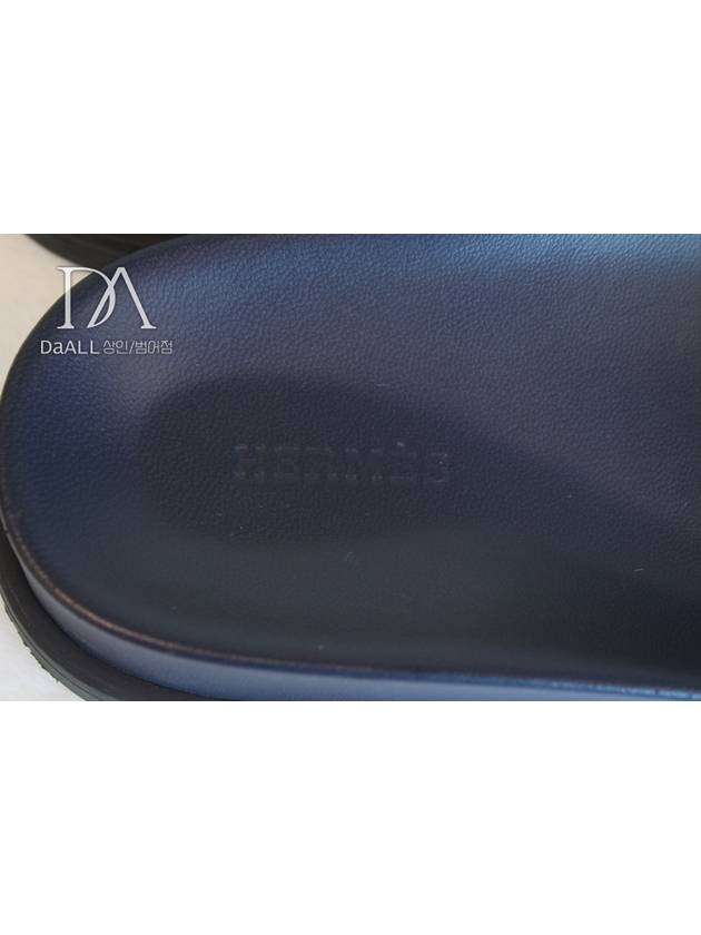 Women s Biarritz Sandals Slippers Dark Navy Size 42 Condition A - HERMES - BALAAN 6