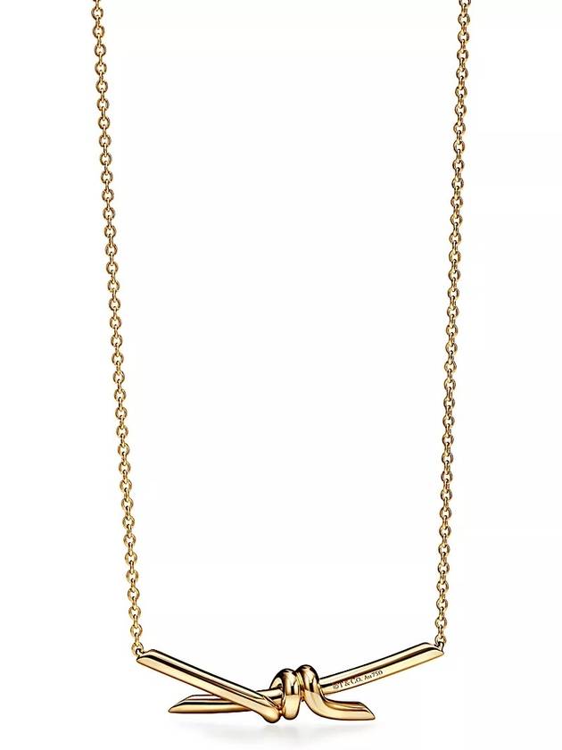 Knot Pendant Necklace Gold - TIFFANY & CO. - BALAAN 4