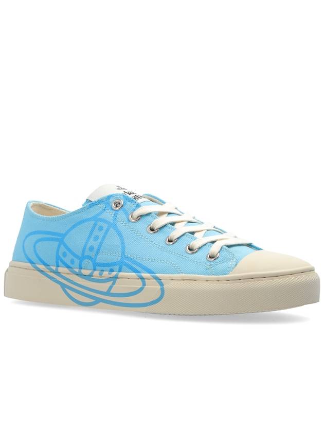 Vivienne Westwood Sneakers With Logo, Women's, Blue - VIVIENNE WESTWOOD - BALAAN 4