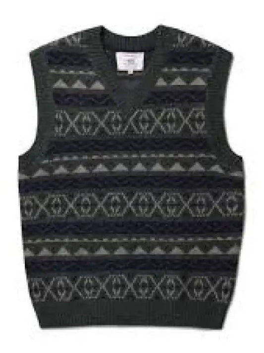 Fair Isle Cotton Blend Sweater Vest Blue 1236919 - POLO RALPH LAUREN - BALAAN 1