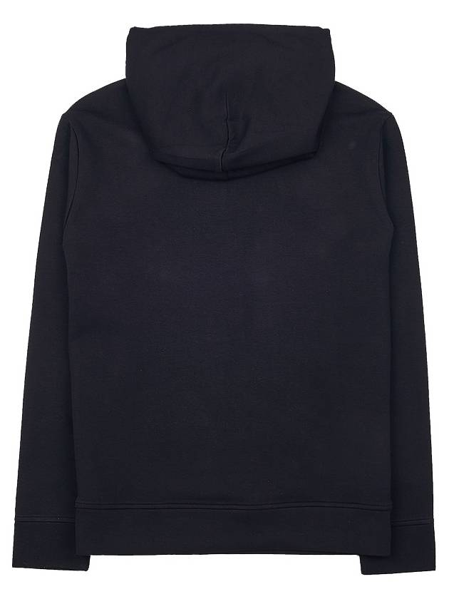 Logo Patch Cotton Blend Hoodie Black - EMPORIO ARMANI - BALAAN 3