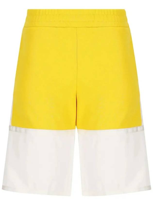 Kids Logo Two Tone Shorts Yellow - FENDI - BALAAN 5